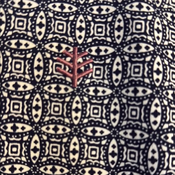 Coolibar Navy and White Marcarbella Patterned Swim Jacket XL - Picture 2 of 6